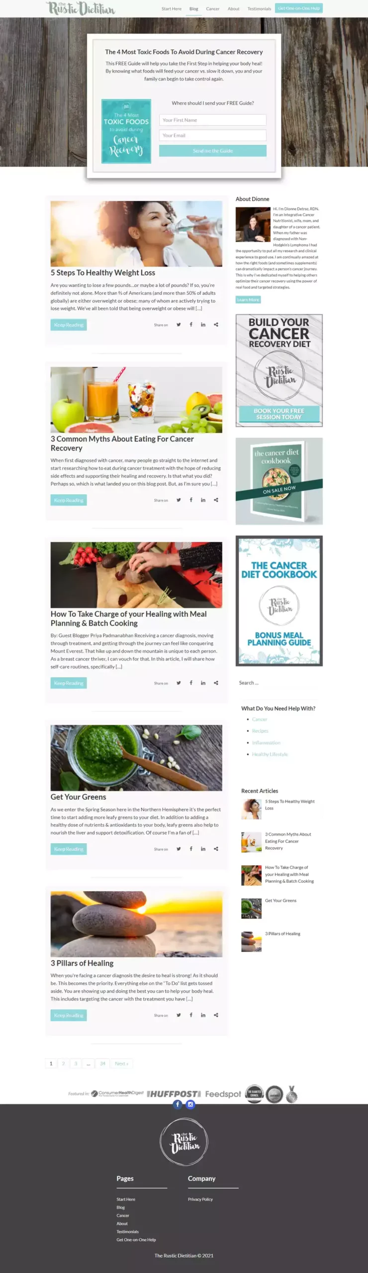 The Rustic Dietitian website scaled 1